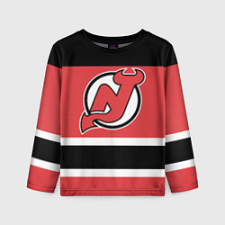 Лонгслив детский New Jersey Devils, цвет: 3D-принт