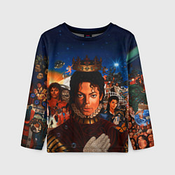Лонгслив детский Michael Jackson: Pop King, цвет: 3D-принт