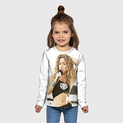 Лонгслив детский Шакира поет, цвет: 3D-принт — фото 2