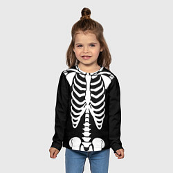 Лонгслив детский Скелет цвета 3D-принт — фото 2