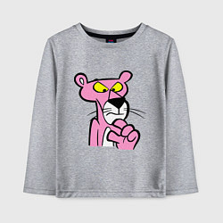 Лонгслив хлопковый детский Розовая пантера, цвет: меланж
