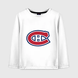 Лонгслив хлопковый детский Montreal Canadiens, цвет: белый