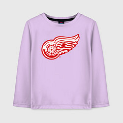 Лонгслив хлопковый детский Detroit Red Wings, цвет: лаванда