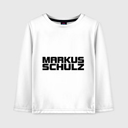 Лонгслив хлопковый детский Markus Schulz, цвет: белый