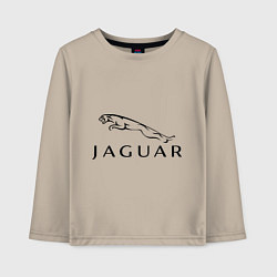 Лонгслив хлопковый детский Jaguar, цвет: миндальный