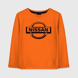 Лонгслив хлопковый детский Nissan club, цвет: оранжевый