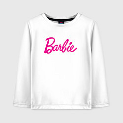 Лонгслив хлопковый детский Барби 3, цвет: белый