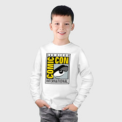 Лонгслив хлопковый детский Comic con San Diego цвета белый — фото 2