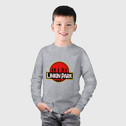 Лонгслив хлопковый детский Linkin Park: Jurassic Park, цвет: меланж — фото 2