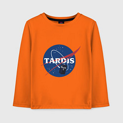 Лонгслив хлопковый детский Tardis NASA, цвет: оранжевый