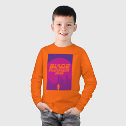 Лонгслив хлопковый детский Blade Runner 2049: Purple, цвет: оранжевый — фото 2