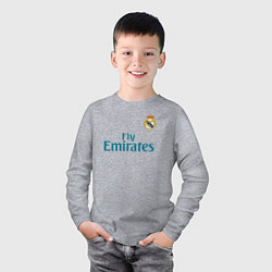 Лонгслив хлопковый детский Real Madrid: Ronaldo 07, цвет: меланж — фото 2