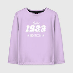 Лонгслив хлопковый детский Limited Edition 1983, цвет: лаванда