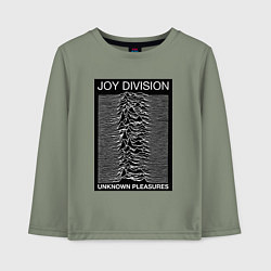 Лонгслив хлопковый детский Joy Division: Unknown Pleasures, цвет: авокадо