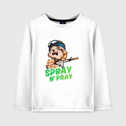 Детский лонгслив CS:GO Spray N Pray