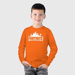 Лонгслив хлопковый детский Fortnite, цвет: оранжевый — фото 2