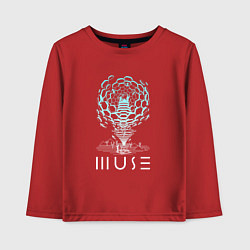 Лонгслив хлопковый детский Muse, цвет: красный