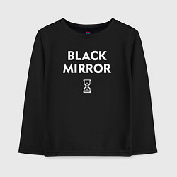 Лонгслив хлопковый детский Black Mirror: Loading, цвет: черный