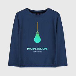 Лонгслив хлопковый детский Imagine Dragons: Night Visions, цвет: тёмно-синий