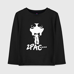 Лонгслив хлопковый детский 2Pac: All Eyez On Me, цвет: черный