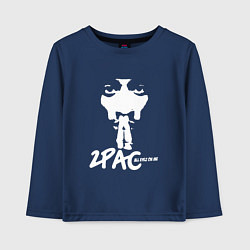 Лонгслив хлопковый детский 2Pac: All Eyez On Me, цвет: тёмно-синий