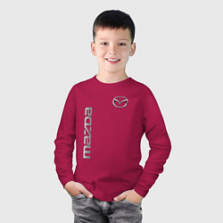 Лонгслив хлопковый детский Mazda Style, цвет: маджента — фото 2
