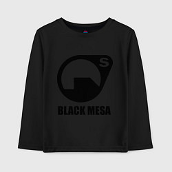 Лонгслив хлопковый детский HL: Black mesa, цвет: черный