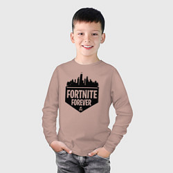Лонгслив хлопковый детский Fortnite Forever, цвет: пыльно-розовый — фото 2