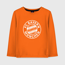 Лонгслив хлопковый детский FC Bayern Munchen, цвет: оранжевый