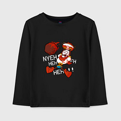 Лонгслив хлопковый детский Papyrus Undertale, цвет: черный