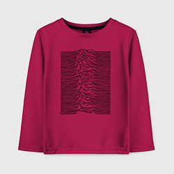 Лонгслив хлопковый детский Unknown Pleasures, цвет: маджента