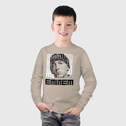 Лонгслив хлопковый детский Eminem labyrinth, цвет: миндальный — фото 2
