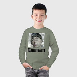 Лонгслив хлопковый детский Eminem labyrinth, цвет: авокадо — фото 2