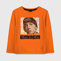 Лонгслив хлопковый детский Eminem labyrinth, цвет: оранжевый