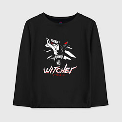 Лонгслив хлопковый детский WITCHER 2077, цвет: черный