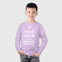 Лонгслив хлопковый детский Be a Shadowhunter, цвет: лаванда — фото 2