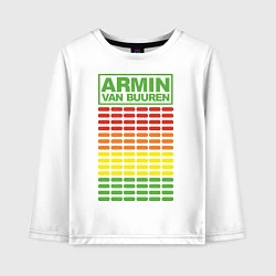 Лонгслив хлопковый детский Armin van Buuren: EQ, цвет: белый