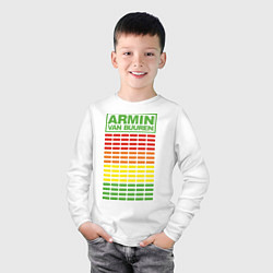 Лонгслив хлопковый детский Armin van Buuren: EQ, цвет: белый — фото 2