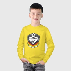 Лонгслив хлопковый детский Germany League, цвет: желтый — фото 2