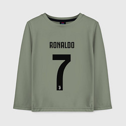 Лонгслив хлопковый детский RONALDO 7, цвет: авокадо