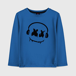 Лонгслив хлопковый детский Marshmello Music, цвет: синий
