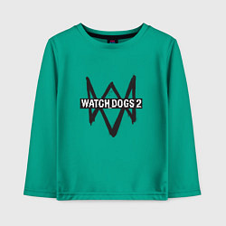 Лонгслив хлопковый детский Watch Dogs 2, цвет: зеленый