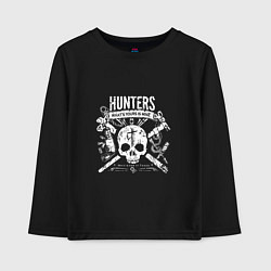 Лонгслив хлопковый детский Hunters: What's your is mine, цвет: черный