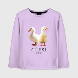 Лонгслив хлопковый детский GUSSI Ga-Ga, цвет: лаванда