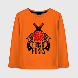 Лонгслив хлопковый детский Guns n Roses: guns, цвет: оранжевый