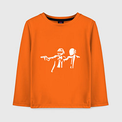 Лонгслив хлопковый детский Daft Punk, цвет: оранжевый