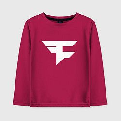 Лонгслив хлопковый детский FAZE Symbol, цвет: маджента
