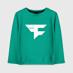 Лонгслив хлопковый детский FAZE Symbol, цвет: зеленый