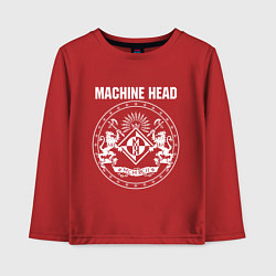Лонгслив хлопковый детский Machine Head MCMXCII, цвет: красный