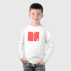 Лонгслив хлопковый детский NCT 127, цвет: белый — фото 2
